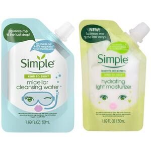 New Simple Hydrating Light Moisturizer & Micellar Cleansing Water 1.69 fl oz